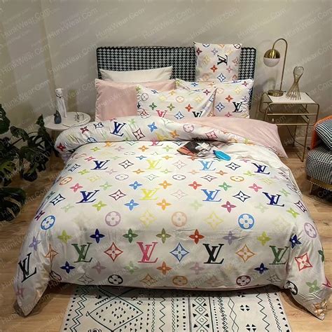 rainbow louis vuitton bed sheets|Louis Vuitton bedding.